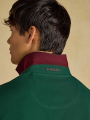 Joules Green Long Sleeve Cotton Pique Polo Shirt - Image 5 of 7