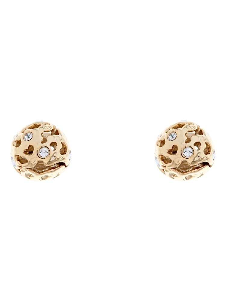 Karen Millen Frosted Stud Earrings - صورة 1 من 2