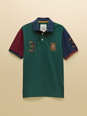 Joules Woody Green Embellished Cotton Pique Polo Shirt - Image 8 of 8