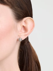 Karen Millen Frosted Stud Earrings - Image 2 of 2