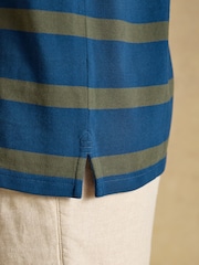 Joules Woody Blue/Navy/Striped Polo Shirts 3 Pack - Image 10 of 10