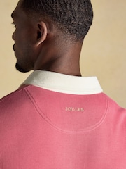 Joules Blue & Pink French Rib Long Sleeve Rugby Shirt - Image 11 of 12