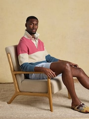 Joules Blue & Pink French Rib Long Sleeve Rugby Shirt - Image 6 of 12