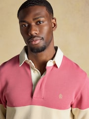 Joules Blue & Pink French Rib Long Sleeve Rugby Shirt - Image 7 of 12