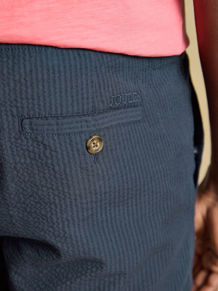 Joules Navy Seersucker Shorts - Image 4 of 4