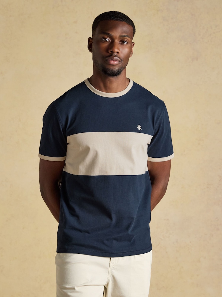 Mornarice - Pamučna majica Joules Rugbi Club Crew Neck - Slika 1 od 6