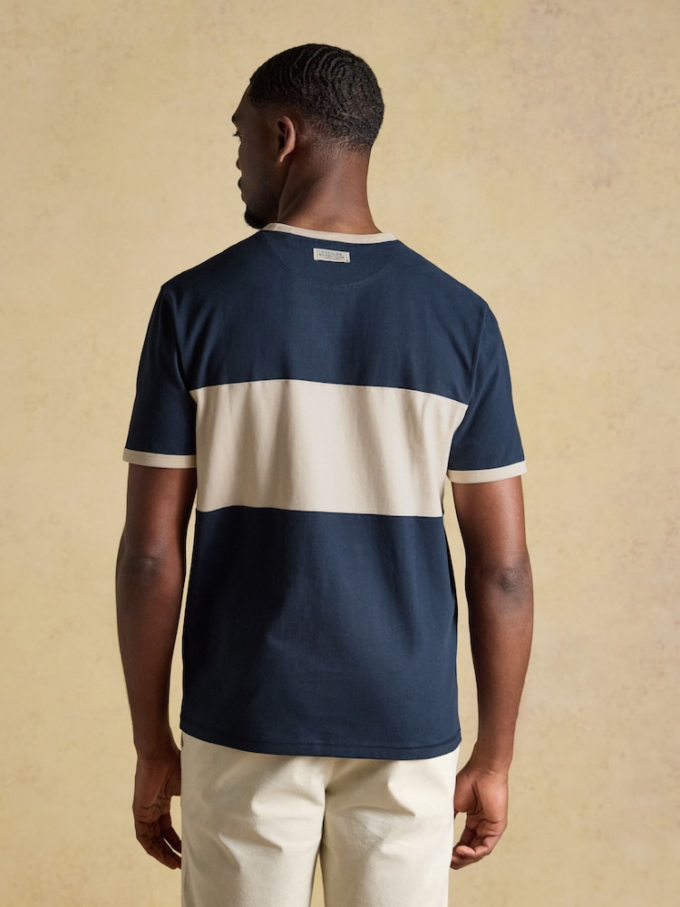 Mornarice - Pamučna majica Joules Rugbi Club Crew Neck - Slika 2 od 6