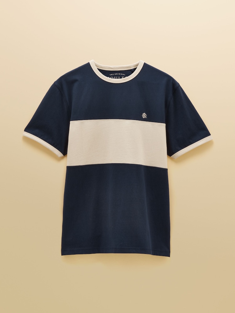 Mornarice - Pamučna majica Joules Rugbi Club Crew Neck - Slika 6 od 6