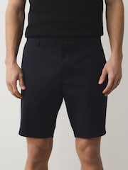 Azul marino/piedra - Ajuste ceñido - Pantalones cortos chinos elásticos 2 Pack - Imagen 2 de 12