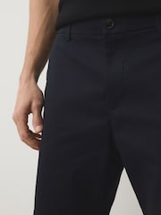 Azul marino/piedra - Ajuste ceñido - Pantalones cortos chinos elásticos 2 Pack - Imagen 5 de 12