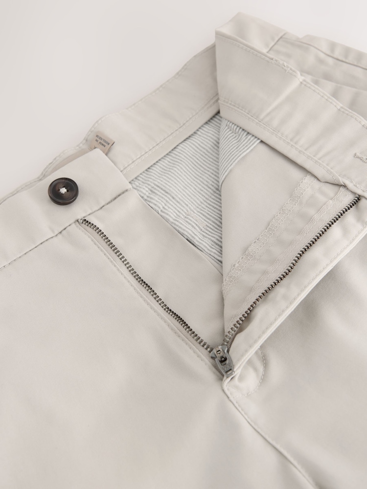 Black/Blue/Mushroom/Bone - 修身剪裁 - 彈力卡其短褲4件組 - 圖片 13/13