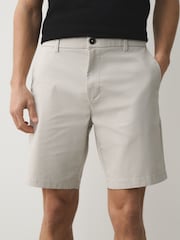 Black/Blue/Mushroom/Bone - 修身剪裁 - 彈力卡其短褲4件組 - 圖片 5/13