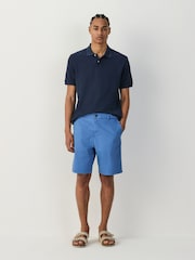 湖藍色 - 寬鬆版 - 車線卡其褲 - 圖片 2/10