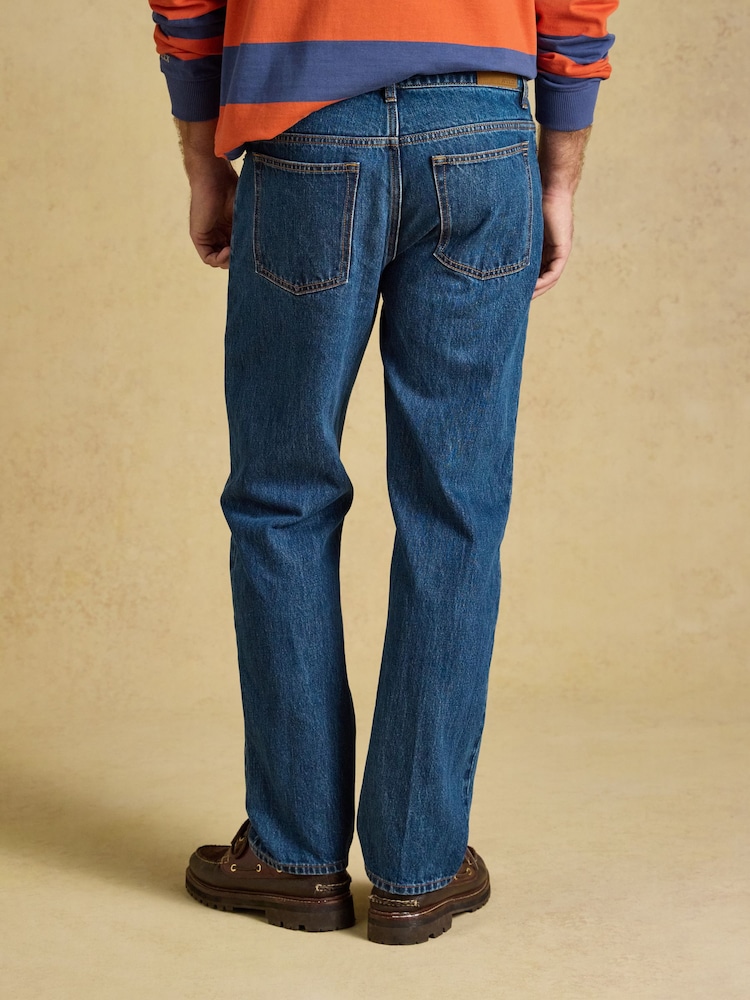 Joules Blue Denim Straight Fit Jeans - Image 2 of 6 Joules Blue Denim Straight Fit Jeans - Image 2 of 6