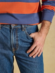 Joules Blue Denim Straight Fit Jeans - Image 4 of 6