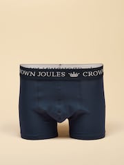 네이비/버건디 - Joules 코튼 저지 복서 쇼츠 5 팩 - 8의 이미지 4