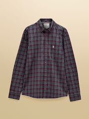 Azul marino y rojo - Camisa Oxford de algodón de corte clásico a cuadros de Joules - Imagen 10 de 10