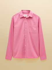 Joules Pink Garment Dyed Cotton Twill Long Sleeve Shirt - Image 11 of 11