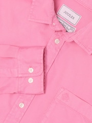 Joules Pink Garment Dyed Cotton Twill Long Sleeve Shirt - Image 2 of 11