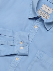 Azul - Joules Garment Dyed Cotton Twill Long Sleeve Shirt - Imagen 2 de 10