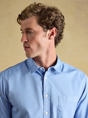 Azul - Joules Garment Dyed Cotton Twill Long Sleeve Shirt - Imagen 4 de 10
