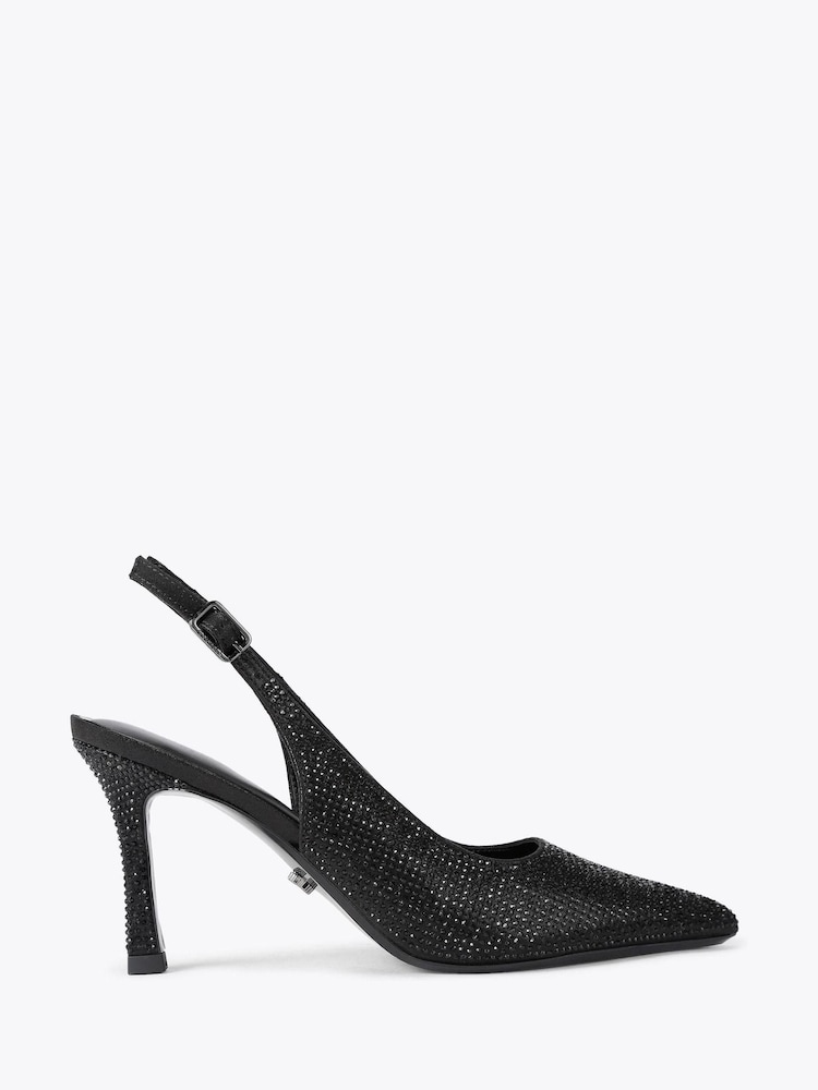 Carvela Black Corletta Sling Jewel Shoes - Image 1 of 4 Carvela Black Corletta Sling Jewel Shoes - Image 1 of 4