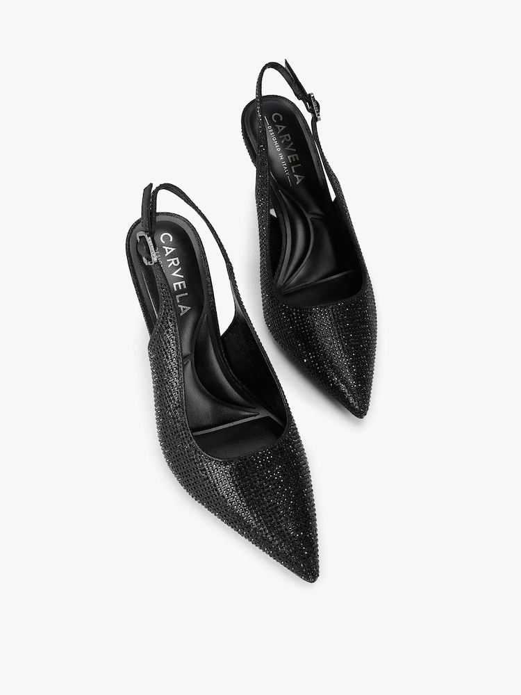 أسود - حذاء Corletta بحزام خلفي مرصع من Carvela - صورة 5 من 5 أسود - حذاء Corletta بحزام خلفي مرصع من Carvela - صورة 5 من 5