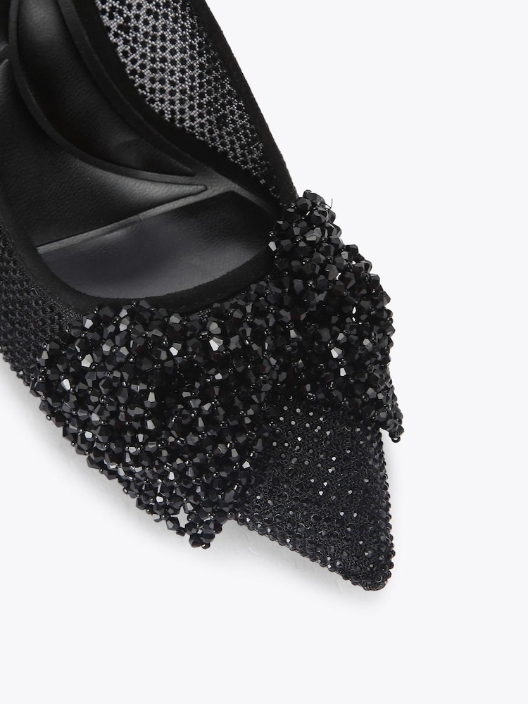 Carvela Black Chiara Bow Sling Shoes - Image 4 of 4 Carvela Black Chiara Bow Sling Shoes - Image 4 of 4