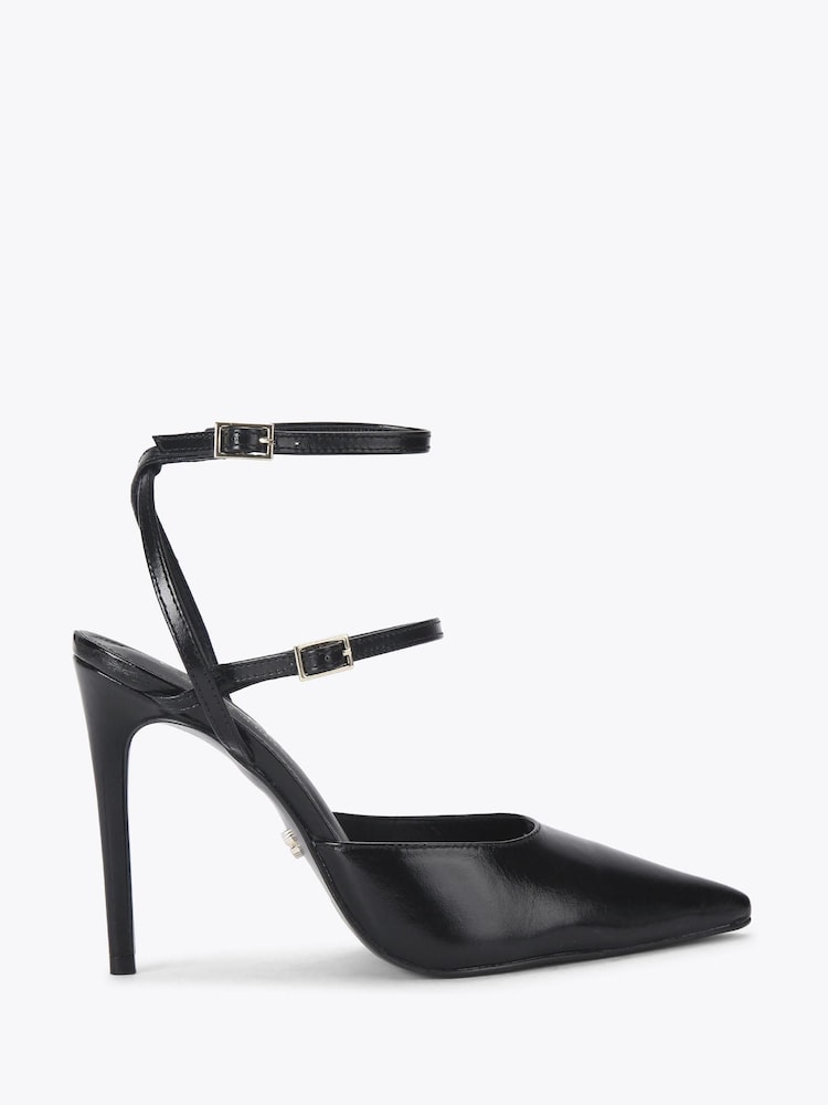Carvela Black Eterno Strappy Court Shoes - Image 1 of 4