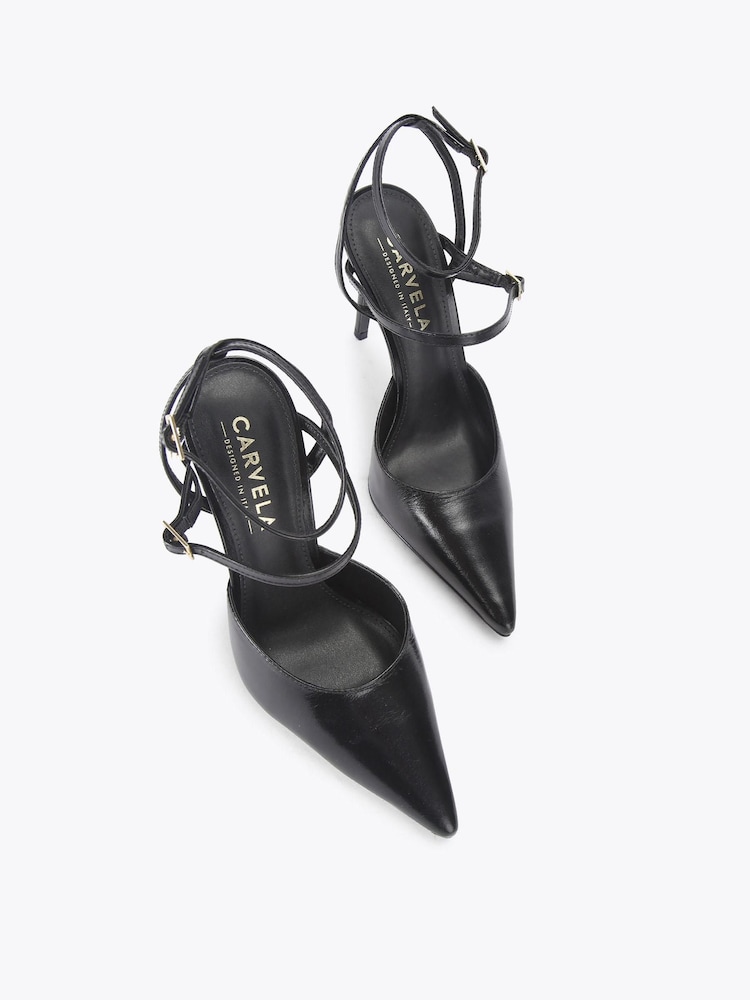 Carvela Black Eterno Strappy Court Shoes - Image 5 of 5 Carvela Black Eterno Strappy Court Shoes - Image 5 of 5