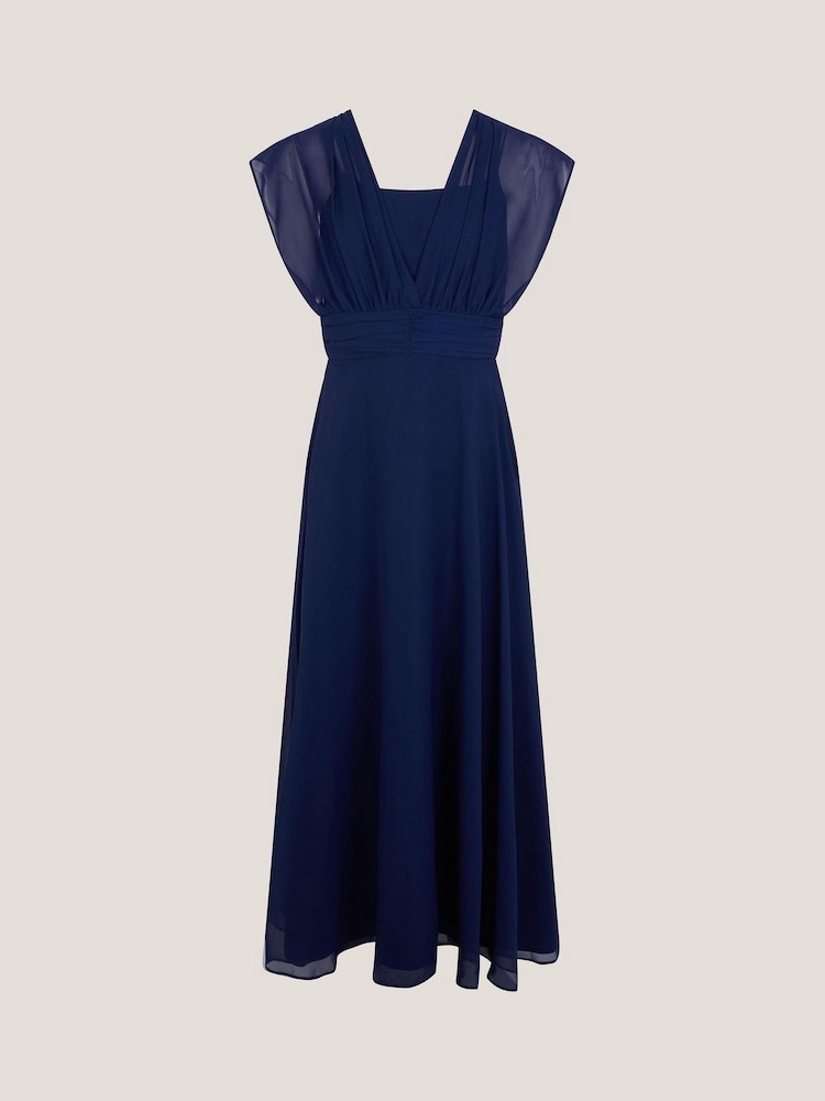 Monsoon Blue Maddison Multiway Chiffon Dress - Image 2 of 4 Monsoon Blue Maddison Multiway Chiffon Dress - Image 2 of 4