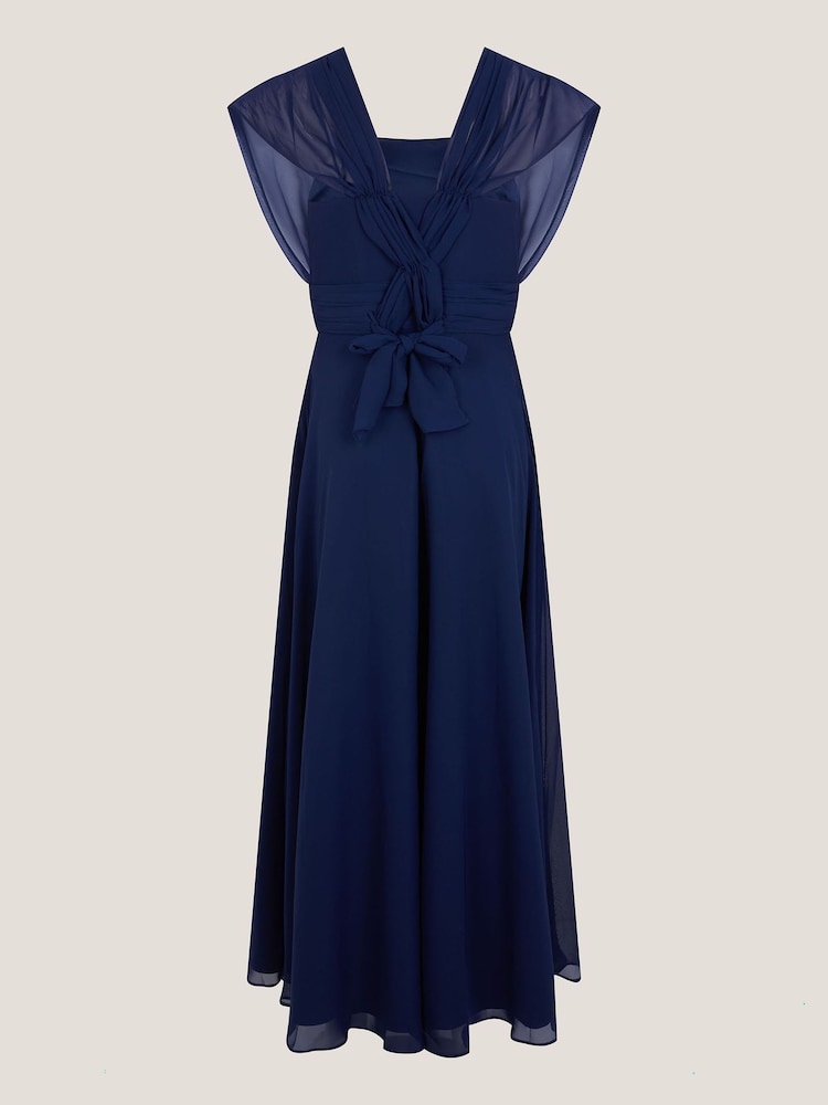 Girls Monsoon Blue Maddison Multiway Chiffon Dress 15 Years