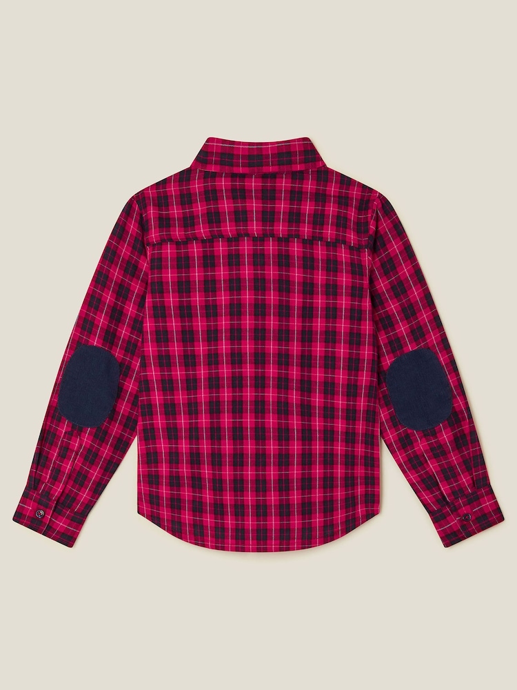 Monsoon Red Tartan Shirt with Bow Tie - Image 1 of 4