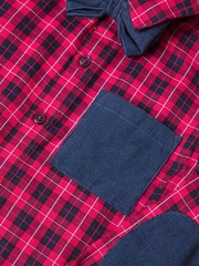 Monsoon Red Tartan Shirt with Bow Tie - Image 4 of 4