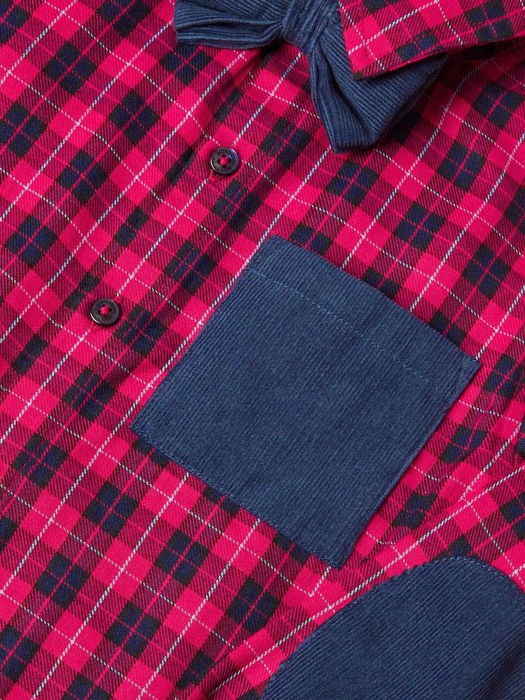 Monsoon Red Tartan Shirt with Bow Tie - Image 4 of 4