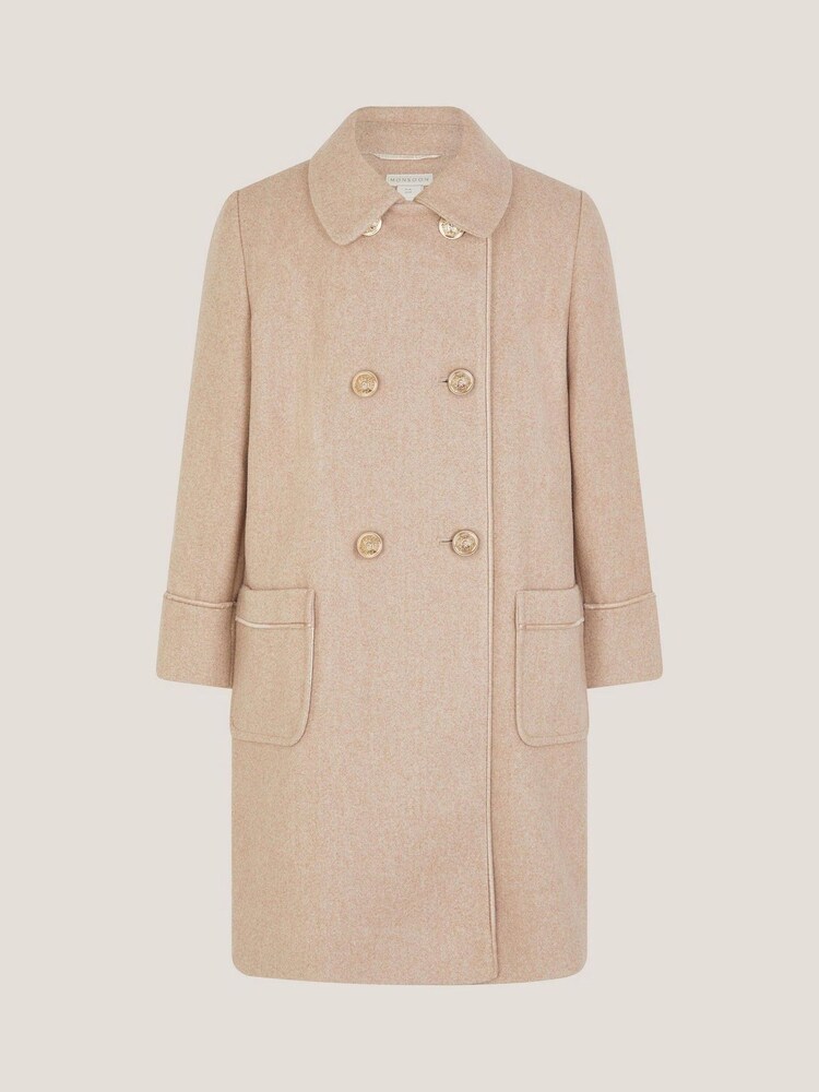 Monsoon Double Breasted Collar Coat - Bild 1 von 3
