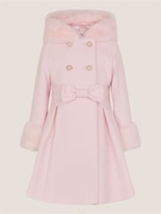 Monsoon Faux Fur Hood Double-Breasted Coat - Bild 2 von 4