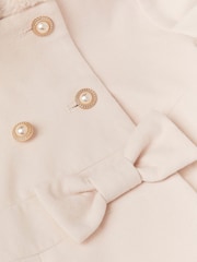 Monsoon Faux Fur Hood Double Breasted Coat - صورة 4 من 4