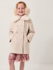 Monsoon Detachable Collar Tweed Coat - Bild 1 von 1