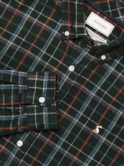 Joules Green Check Long Sleeve Fine Needle Cord Shirt - Image 11 of 11