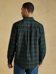 Joules Green Check Long Sleeve Fine Needle Cord Shirt - Image 2 of 11