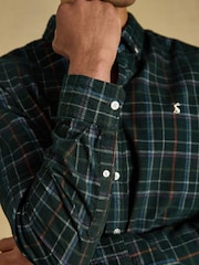 Joules Green Check Long Sleeve Fine Needle Cord Shirt - Image 6 of 11