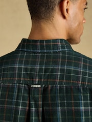 Joules Green Check Long Sleeve Fine Needle Cord Shirt - Image 7 of 11