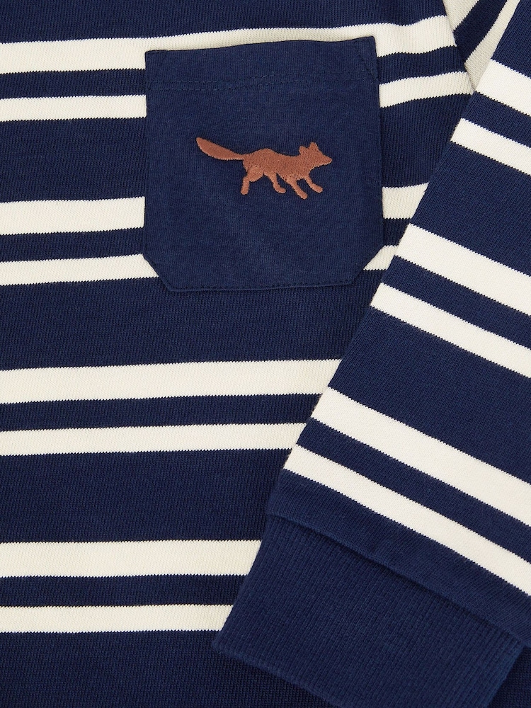 Monsoon Blue Fox Stripe Long Sleeve T-Shirt - Image 4 of 4 Monsoon Blue Fox Stripe Long Sleeve T-Shirt - Image 4 of 4