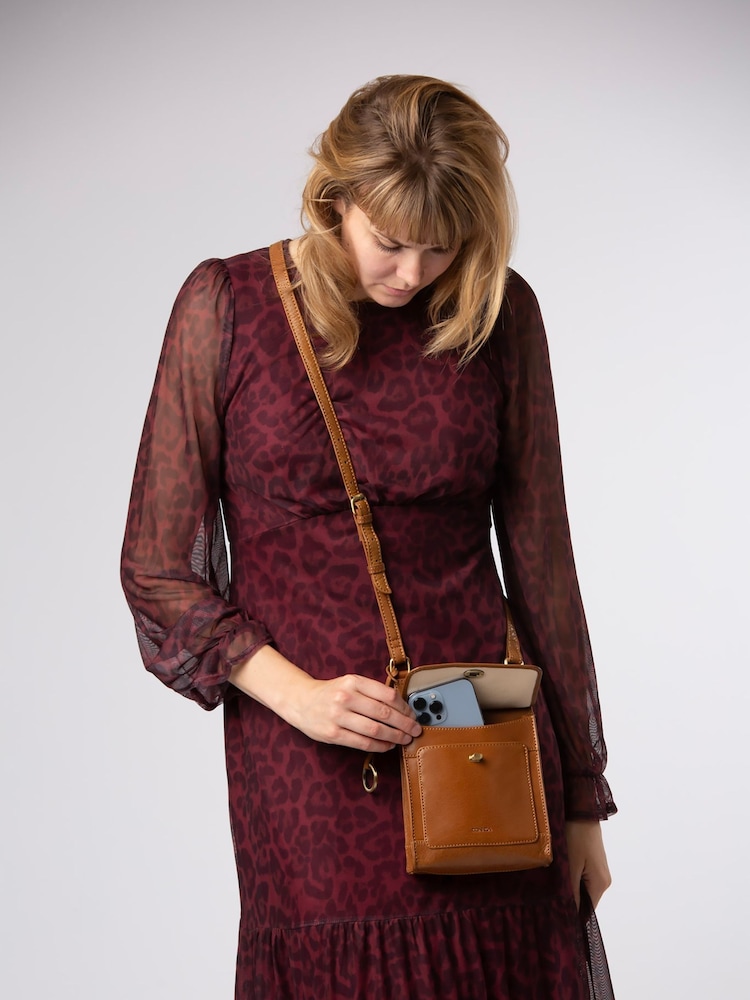 Conkca 'Dahlia' Leather Cross-Body Bag - Image 1 of 5 Conkca 'Dahlia' Leather Cross-Body Bag - Image 1 of 5