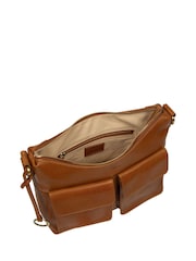 Conkca 'Odessa' Leather Cross Body Brown Bag - Imagen 3 de 8