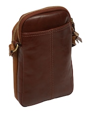 Conkca 'Giselle' Leather Cross Body Phone Bag - Image 3 of 5
