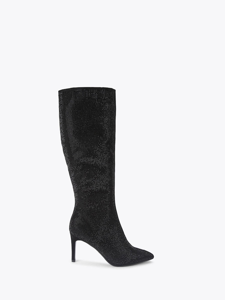KG Kurt Geiger Black Angel High Leg Boots - Image 1 of 4