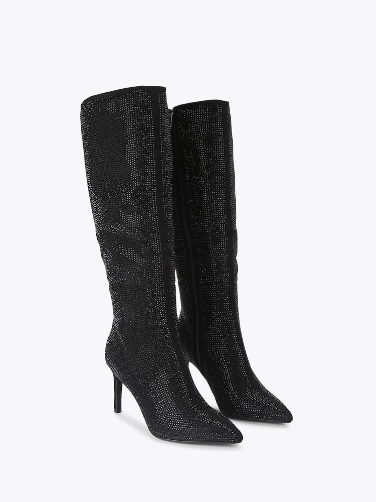 KG Kurt Geiger Black Angel High Leg Boots - Image 2 of 4