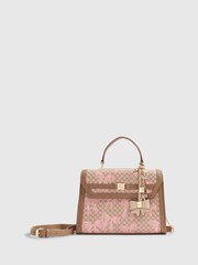 River Island Brown Medium Bow Charm Tote Bag - Image 2 of 6